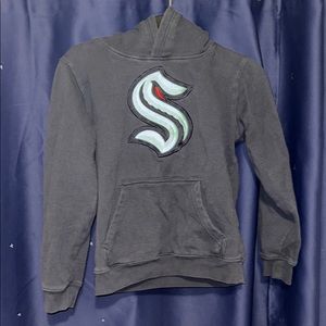 NHL Blue and Black Sweater with Bold Logo